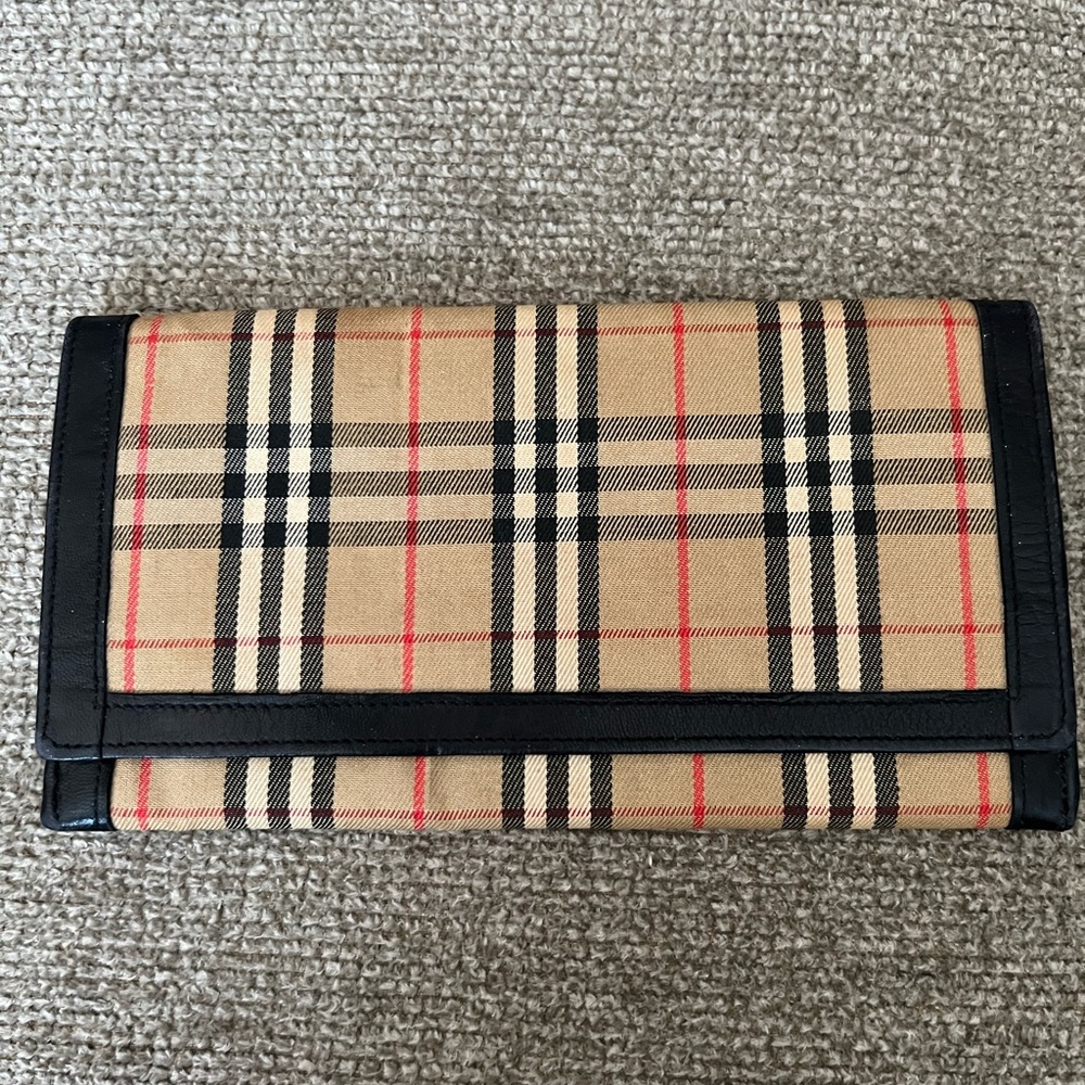 Burberrys Checkered Lambskin wallet